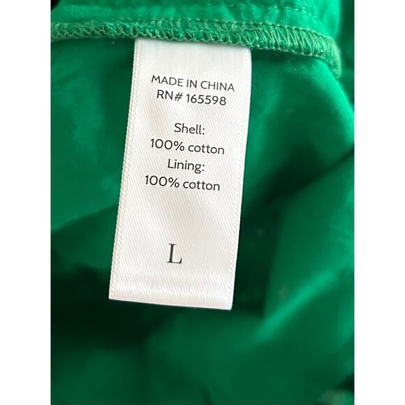 Andie The Navarino Dress in Eyelet Emerald Green L NWT - Picture 4 of 6